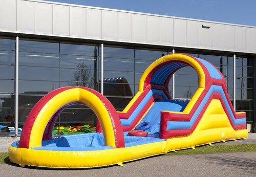 HILL SLIDE WITH SPLASH POOL